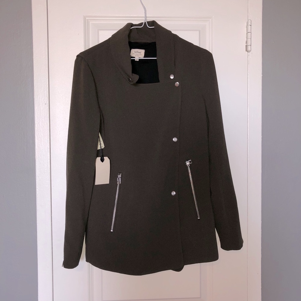 OLIVE GREEN WILFRED MAYET JACKET FROM ARITZIA